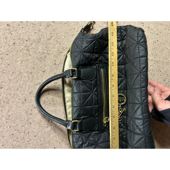Y2K Vintage 2010 Juicy Couture Black Sequin | Mercari Juicy Couture Black Quilted Nylon Handbag Gold Details Y2K Luxe Purse